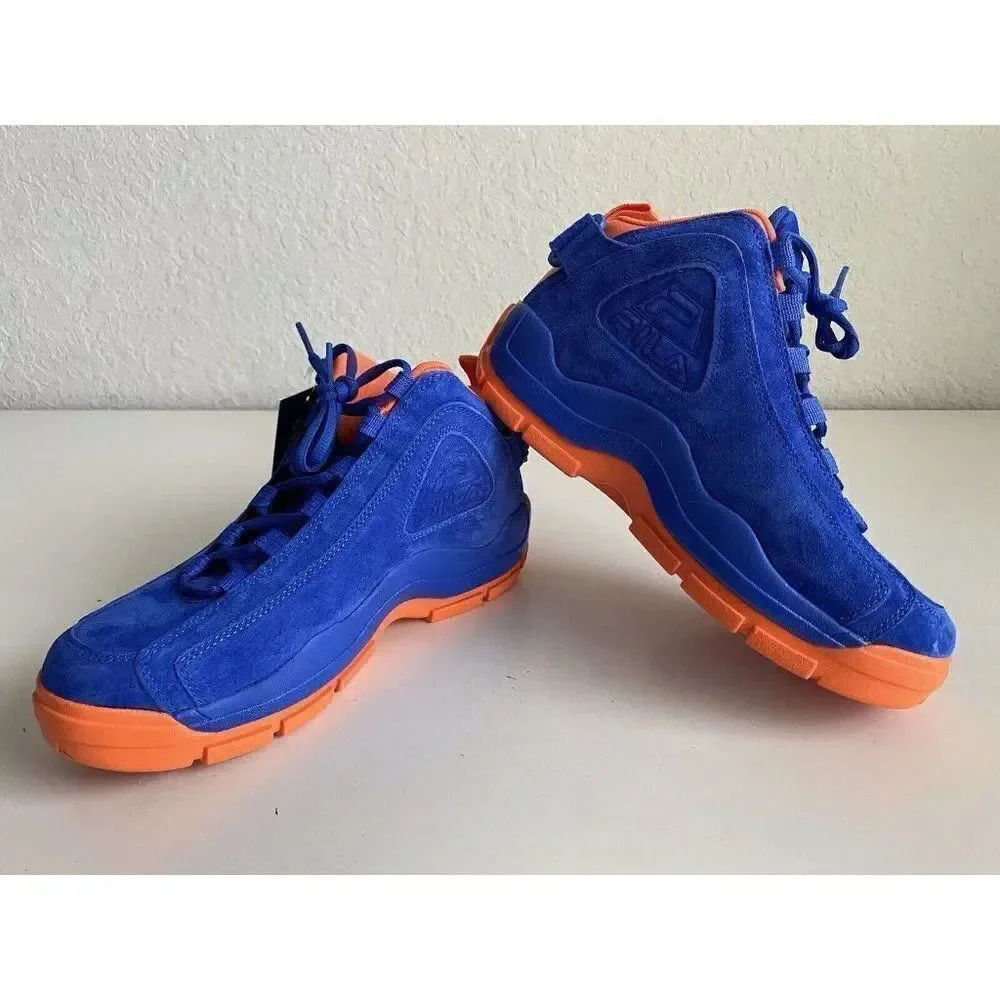 Fila‎ 96 Grant Hill 2 New York Knicks 1BM01798-423 Blue Orange Suede Men’s Sz 9